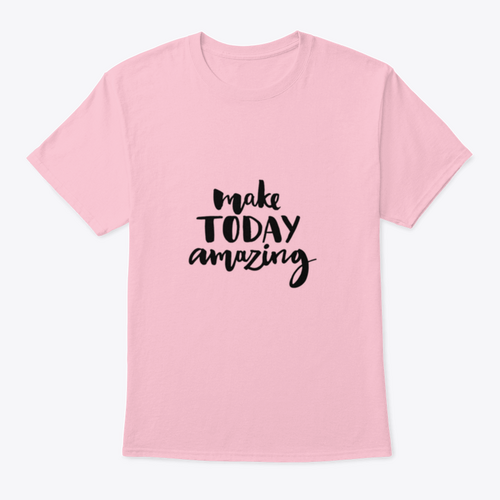 Make Today Amazing. Inspirational Quote Handwritten With Black Ink And