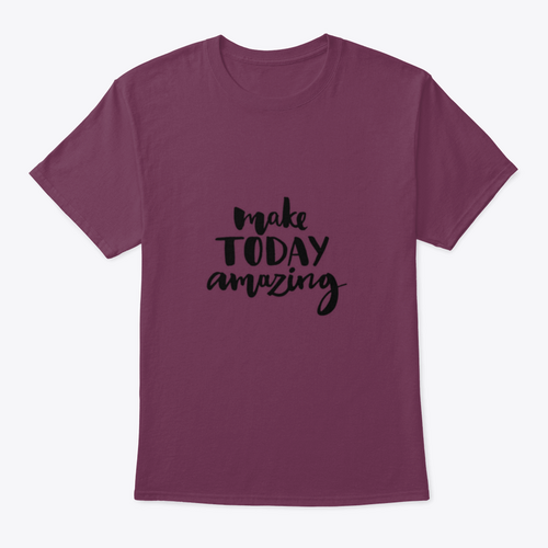 Make Today Amazing. Inspirational Quote Handwritten With Black Ink And