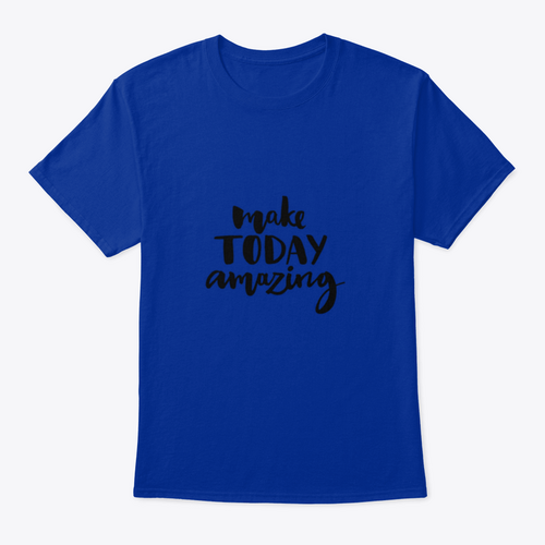 Make Today Amazing. Inspirational Quote Handwritten With Black Ink And