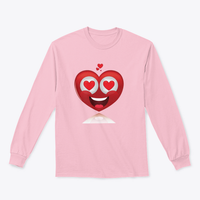 An Isolated Happy Heart In Love Happy Valentines Day Shirt Design