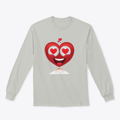 An Isolated Happy Heart In Love Happy Valentines Day Shirt Design