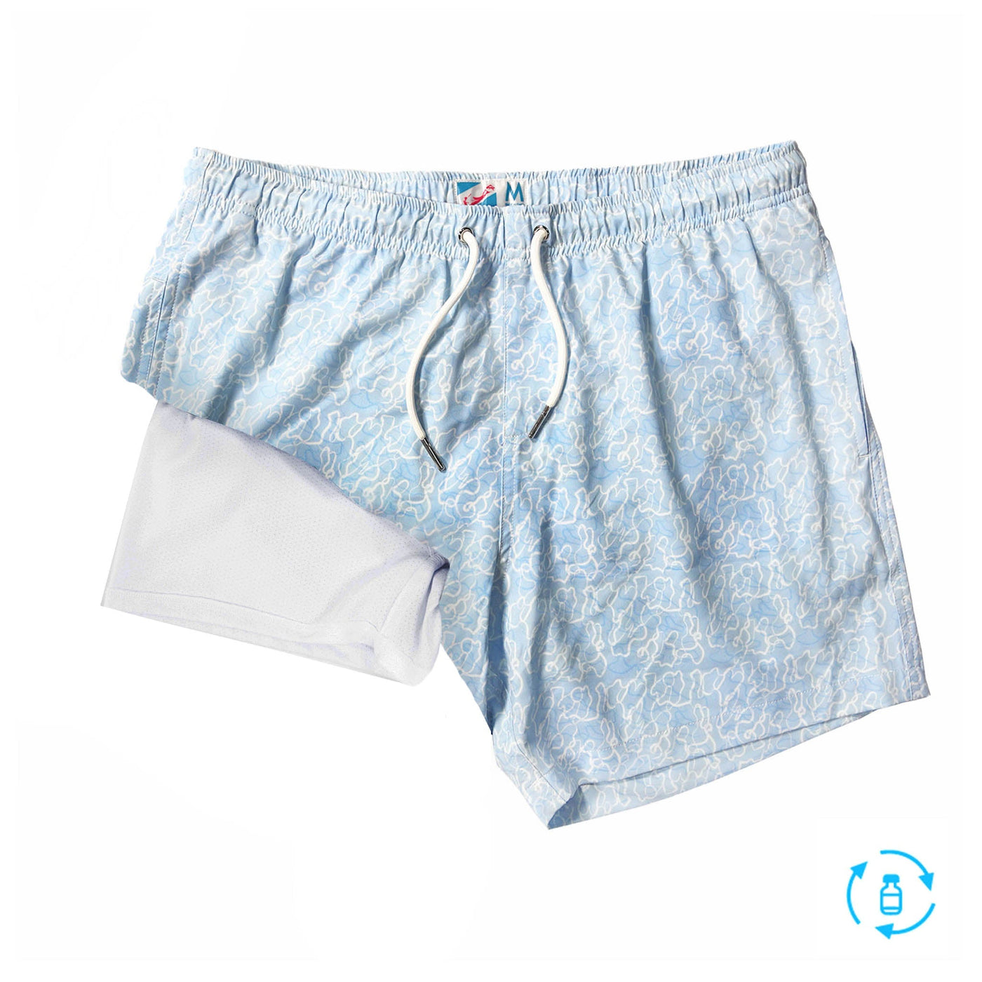 Ocean Motion - 5" Swim Trunks + Compression Liner