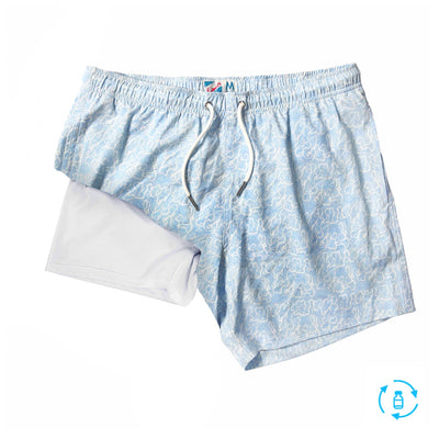 Ocean Motion - 5" Swim Trunks + Compression Liner