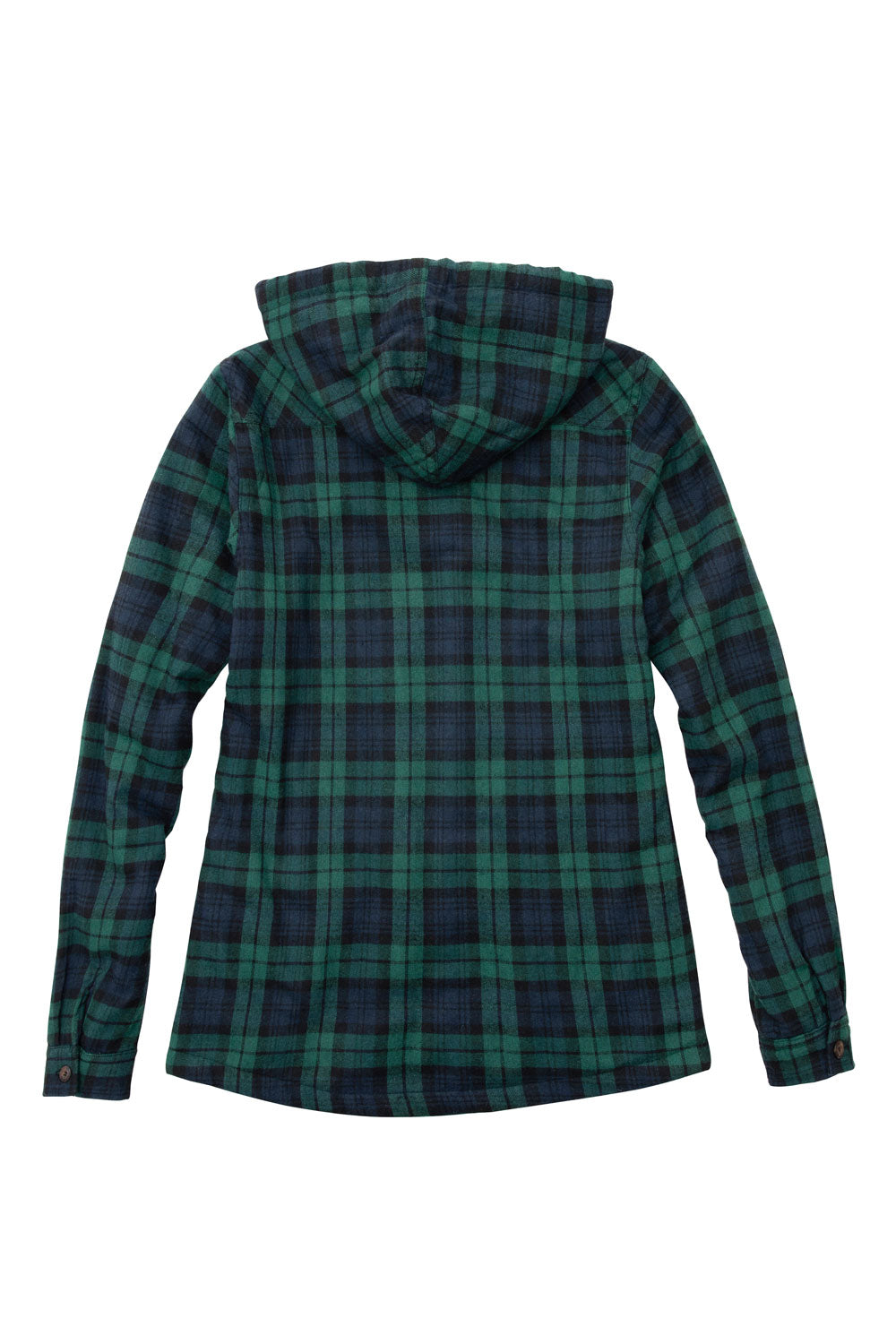 Women's Sherpa-Lined Flannel Jacket Full Zip Up Hooded Plaid Shirt