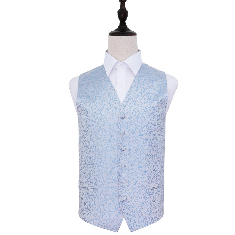 Swirl Waistcoat - Baby Blue, 46'