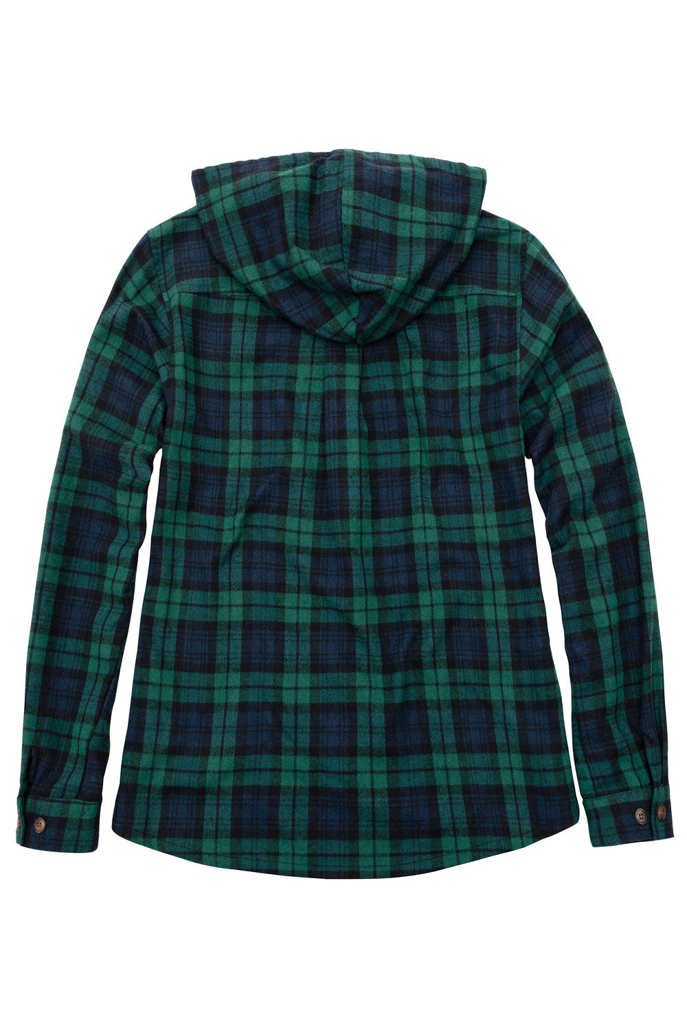 Women's Hooded Plaid Brushed Flannel Shirt,Full Zip Flannel Hoodie