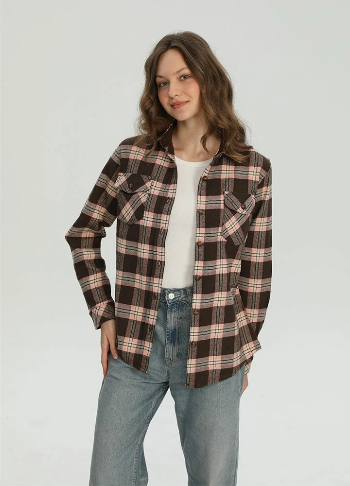 Women's Timberline Midweight Flannel Shirt,8oz