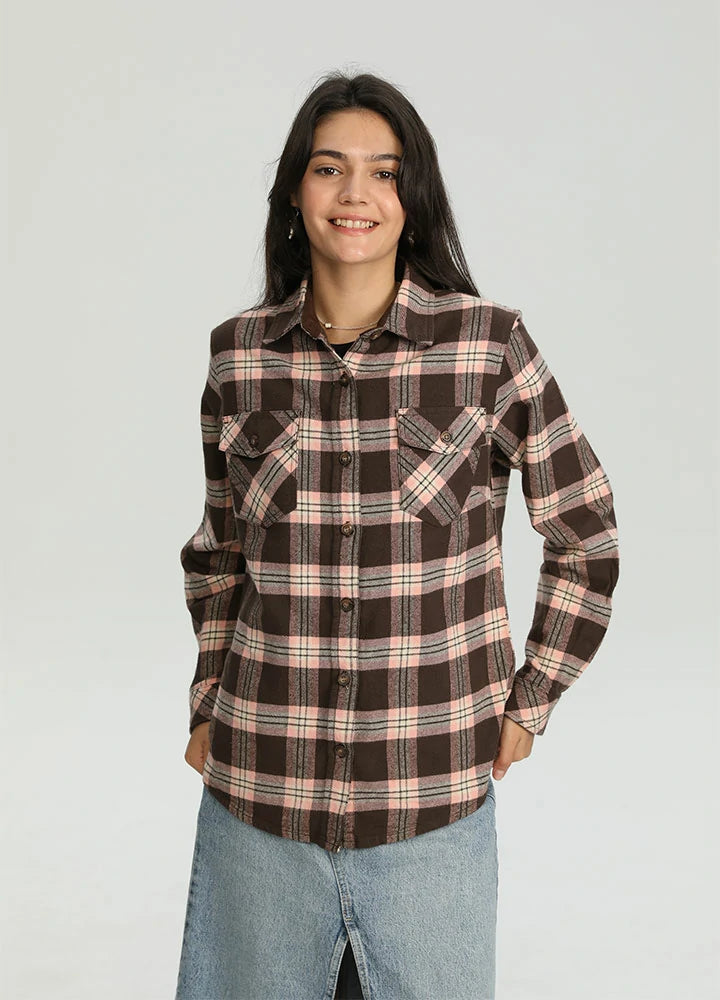 Women's Timberline Midweight Flannel Shirt,8oz