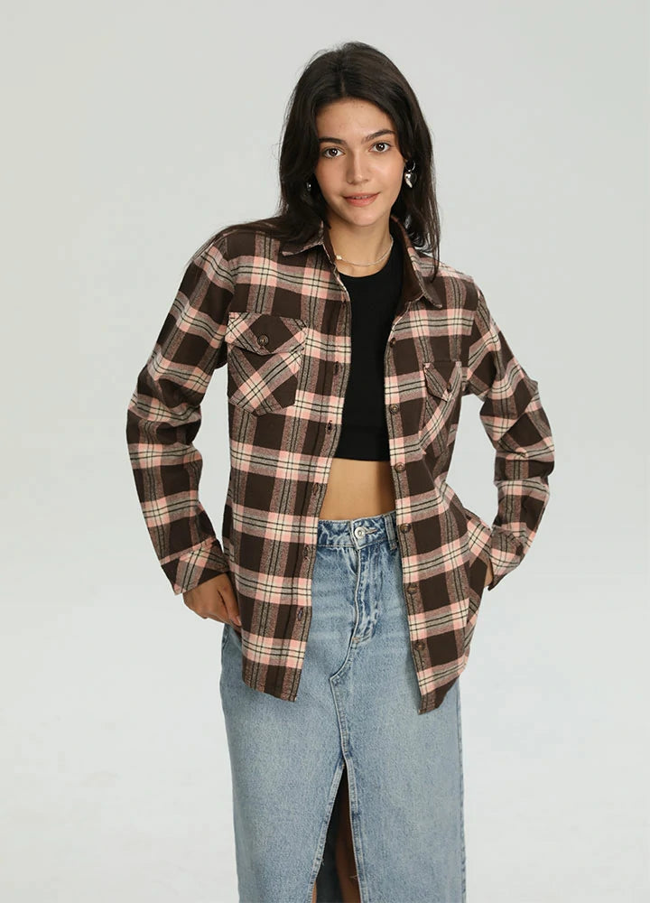 Women's Timberline Midweight Flannel Shirt,8oz